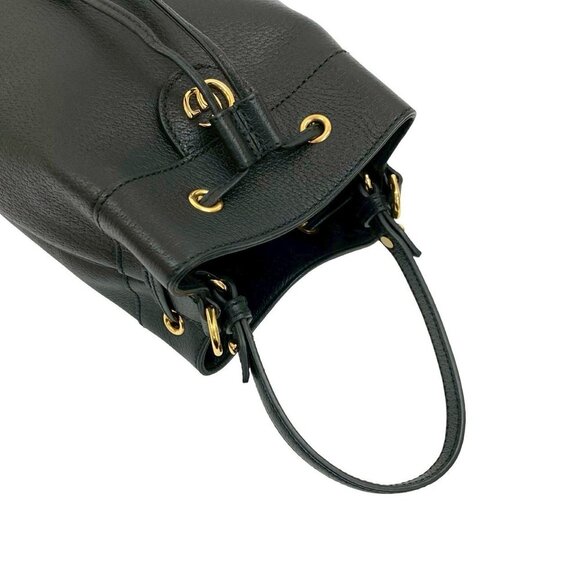 GUCCI Black Leather Shoulder Bag - Picture 4 of 10